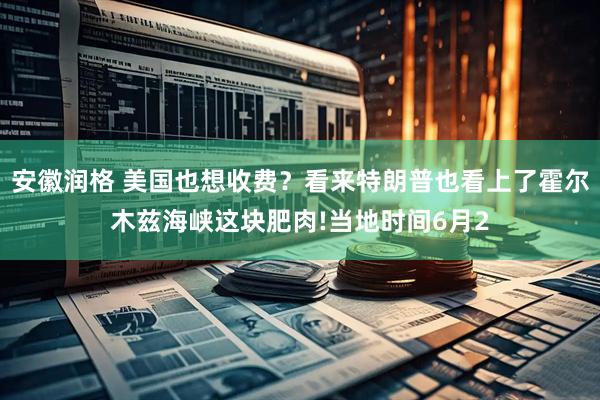安徽润格 美国也想收费？看来特朗普也看上了霍尔木兹海峡这块肥肉!当地时间6月2